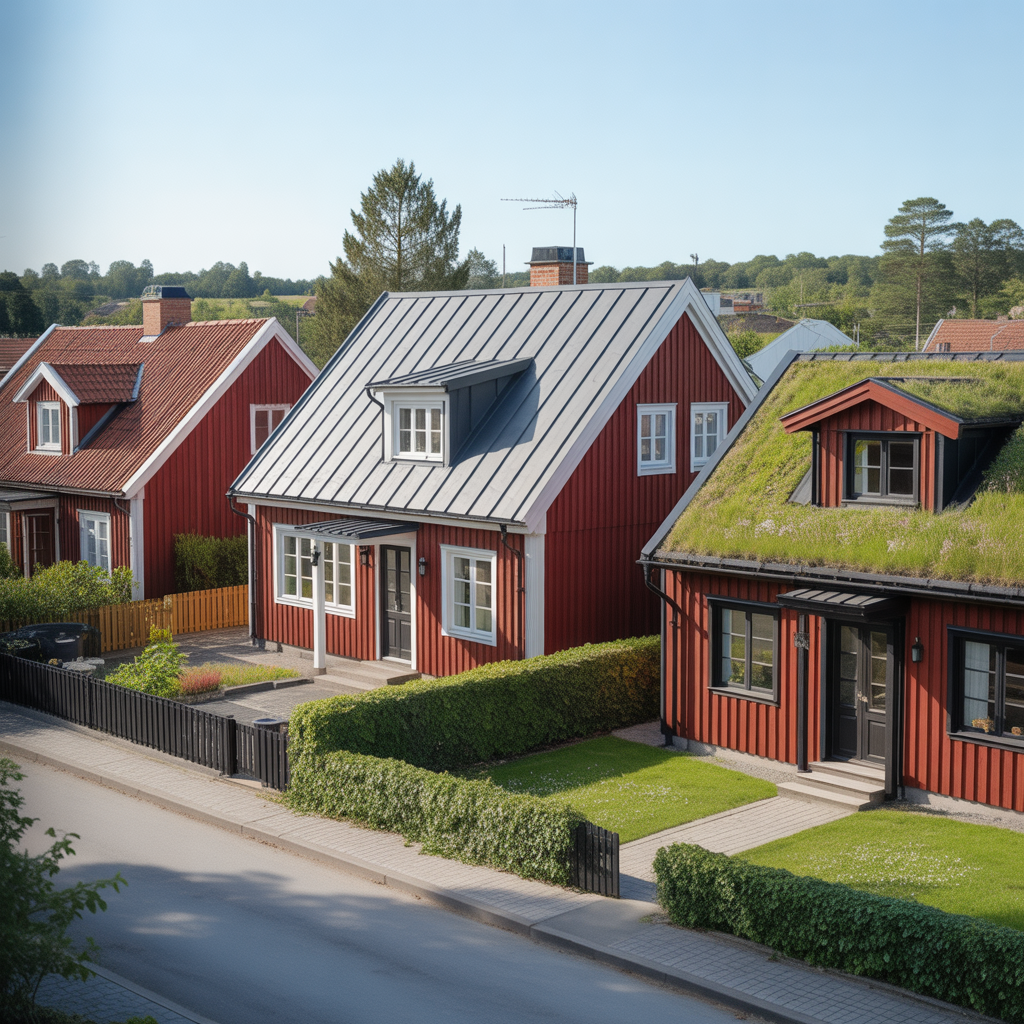 4.Tegel plat eller sedum Vilket tak passar din villa