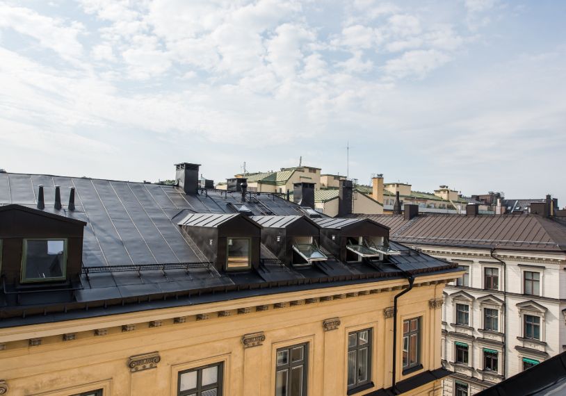 Bandtäckning & Dubbelfalsat plåttak